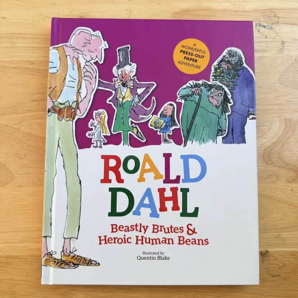 Roald Dahls Beastly Brutes and Heroic Human Beans Press Out Paper Adventure Book